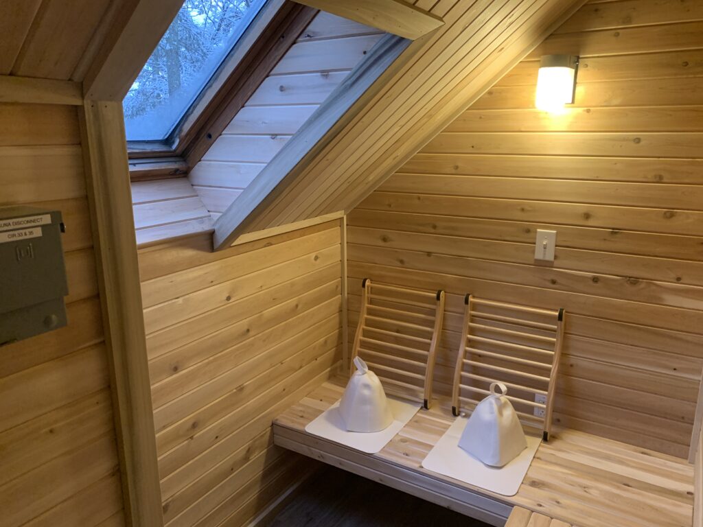 decorated sauna